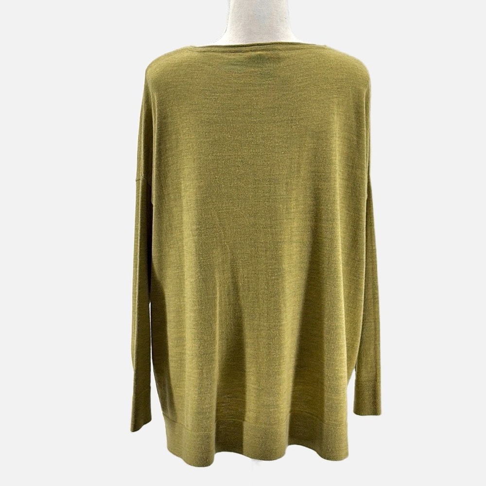 Eileen Fisher 100% Merino Wool Italian Yard Boxy Relaxed Fit Sweater -Size Small View 3